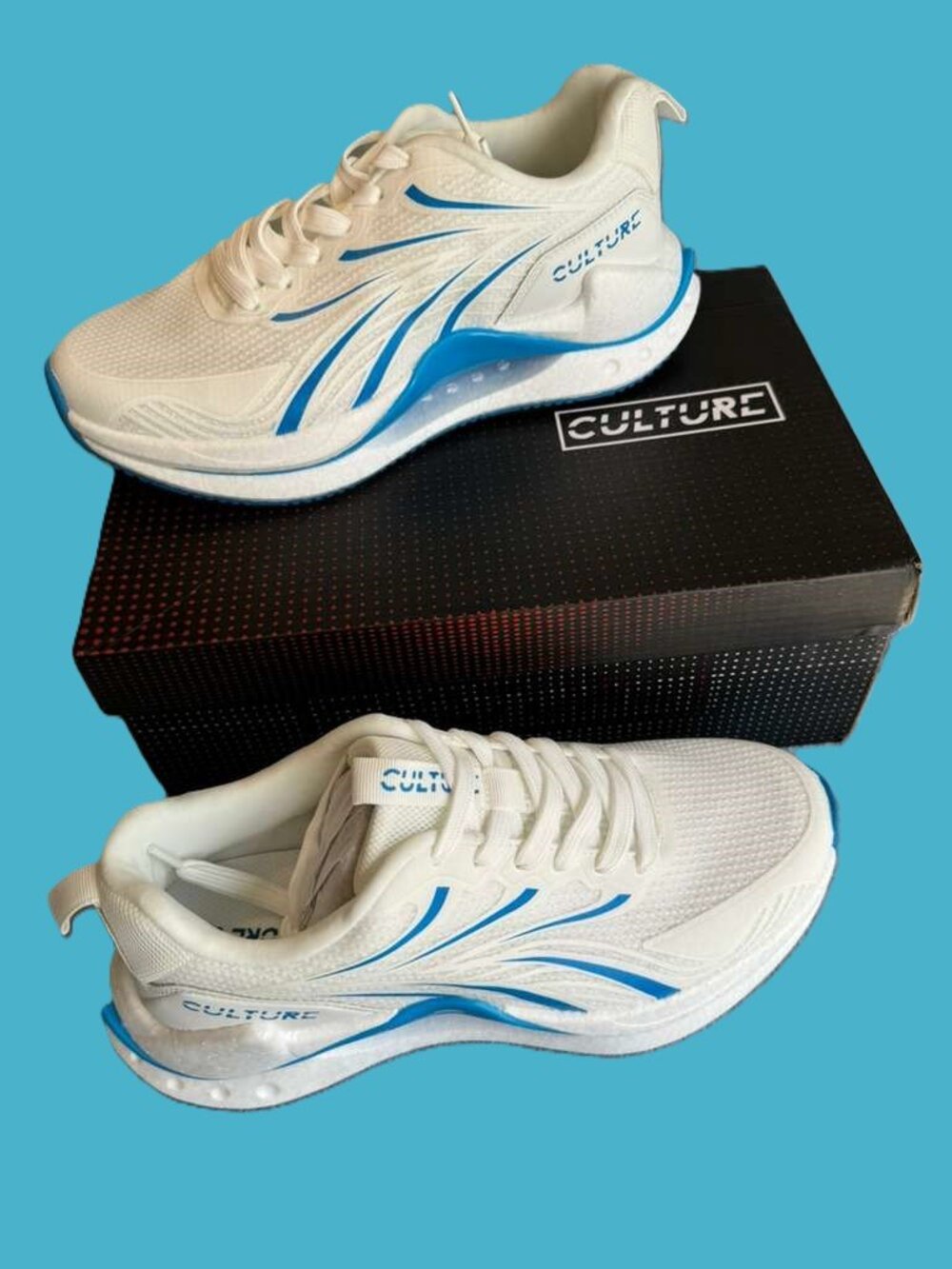Culture Kicks Glider 1 V3 Glacier BLUE White Men Size 8.5 Women 10-10.5 Sneakers